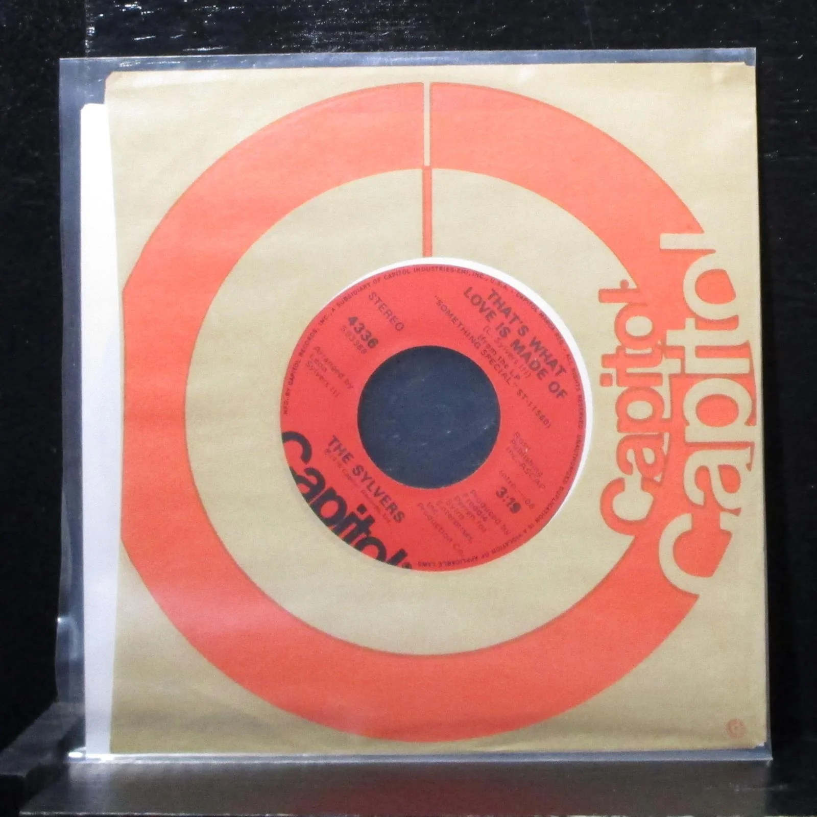 The Sylvers - Hot Line 7" Mint- Vinyl 45 Capitol 4336 USA 1976 - Image 2