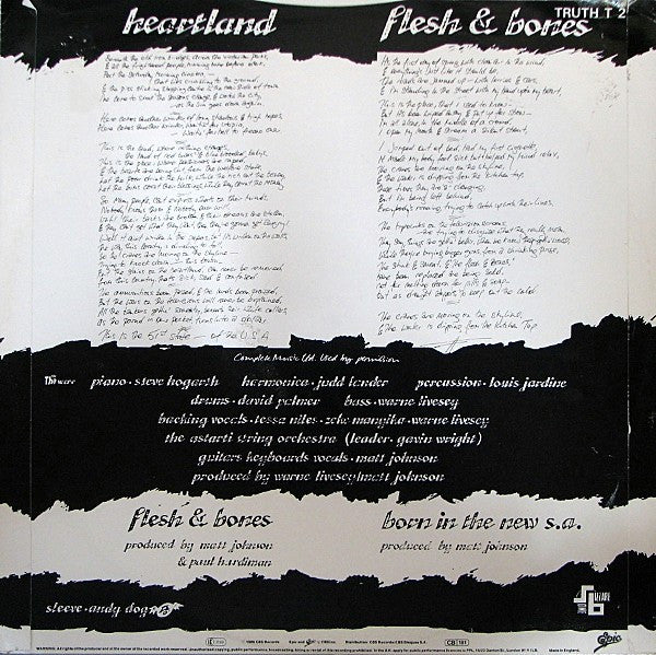 The The - Heartland - VG+ EP Record 1986 Epic UK Vinyl - Synth-pop / Alternative Rock - Image 4