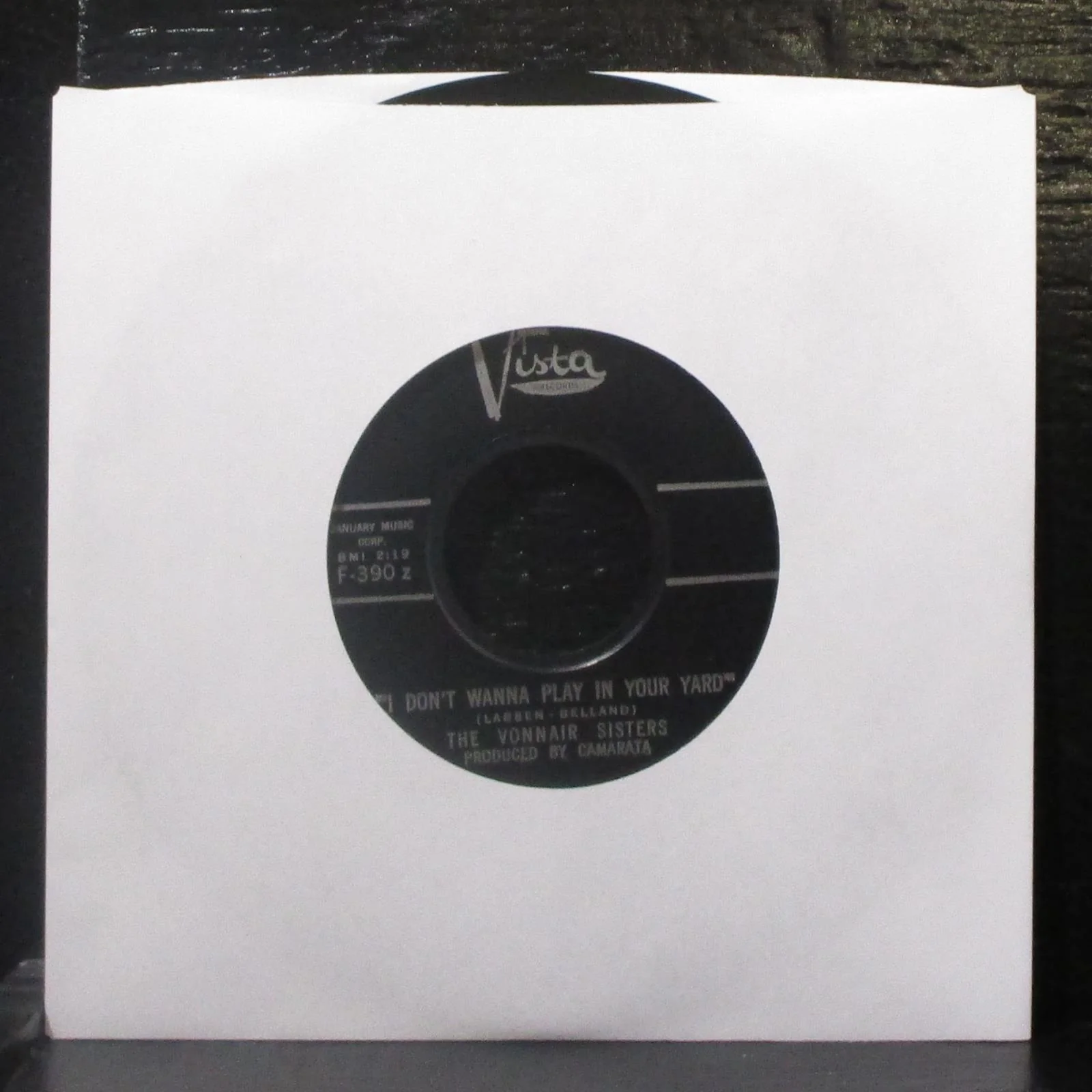 The Vonnair Sisters - Goodbye To Toyland 7" VG+ Vinyl 45 Buena Vista F-390 USA - Image 2