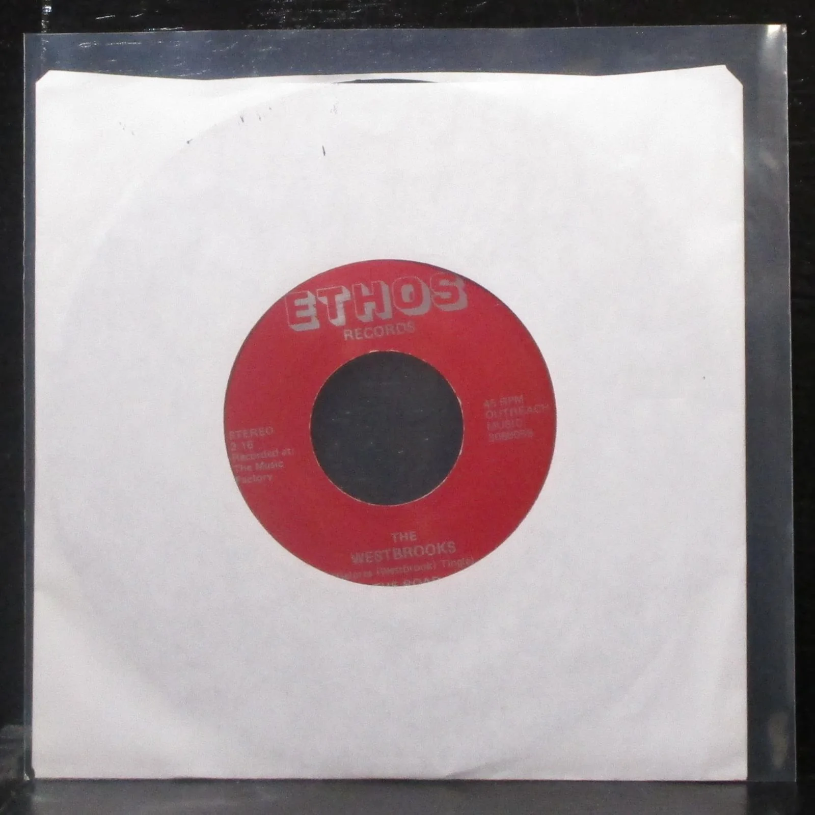 The Westbrooks - The Road / Never Seen Righteous Forsaken 7" VG+ Vinyl 45 Ethos - Image 2