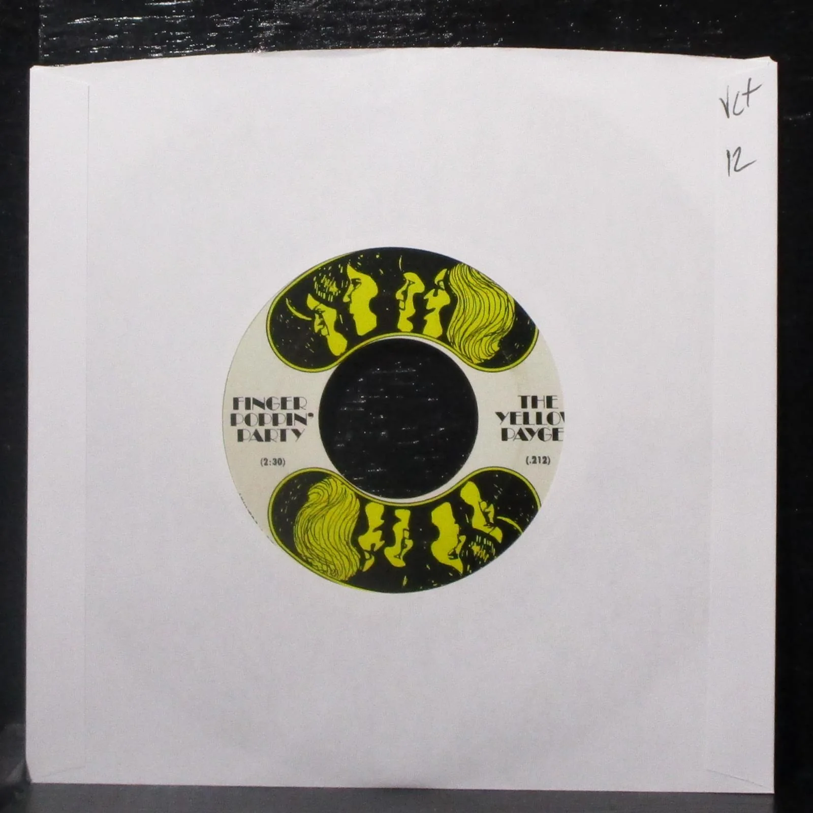 The Yellow Payges - Finger Poppin' Party / Moonfire 7" VG+ Vinyl 45 UNI 1970