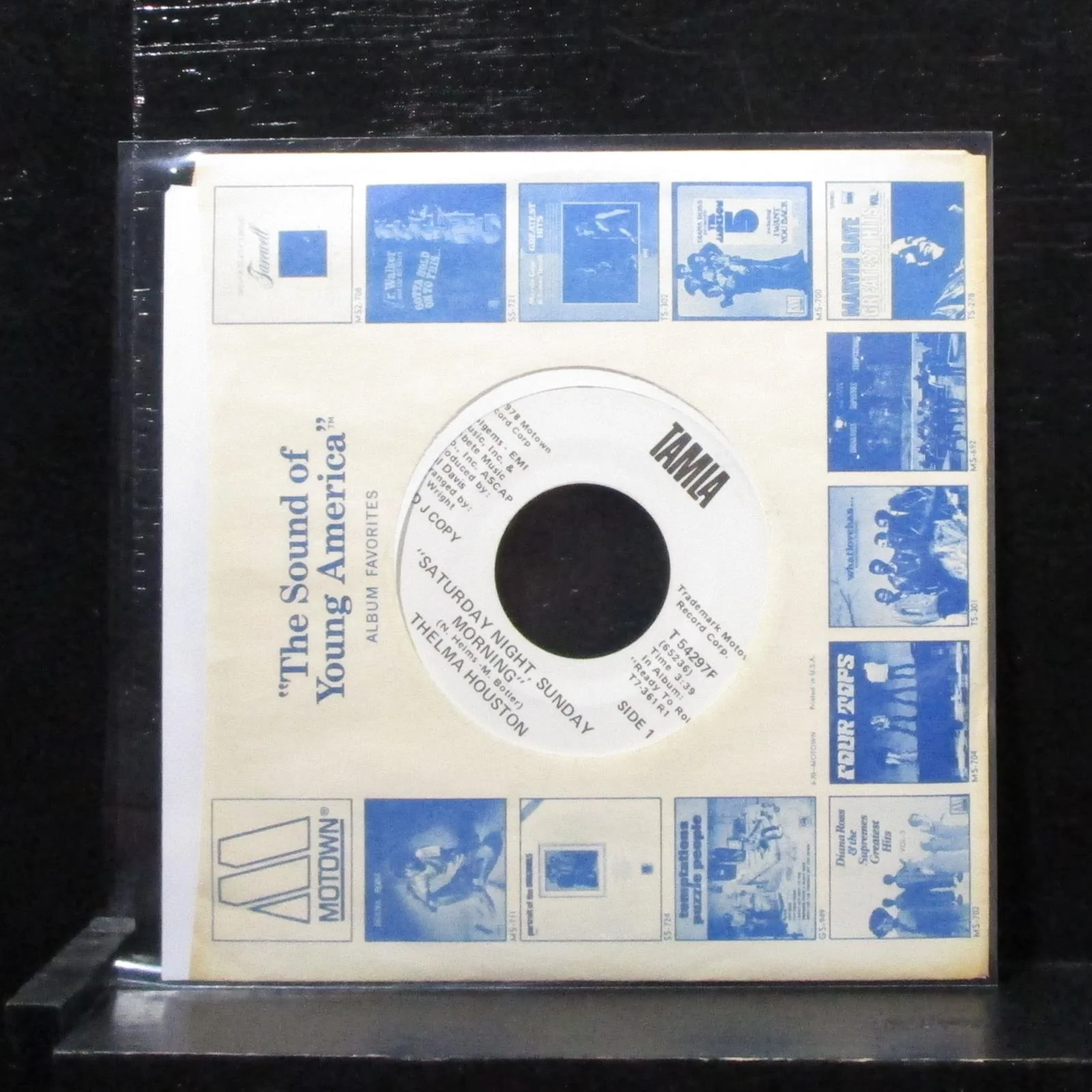 Thelma Houston - Satruday Night, Sunday Morning 7" VG Promo Vinyl 45 T 54297F - Image 2