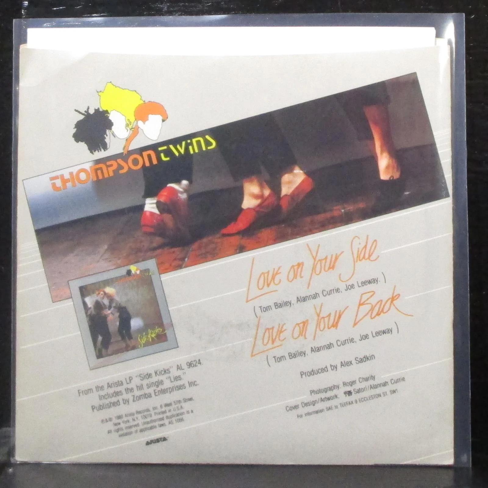 Thompson Twins - Love On Your Side 7" Mint- Promo Vinyl 45 Arista AS 1056 USA - Image 2