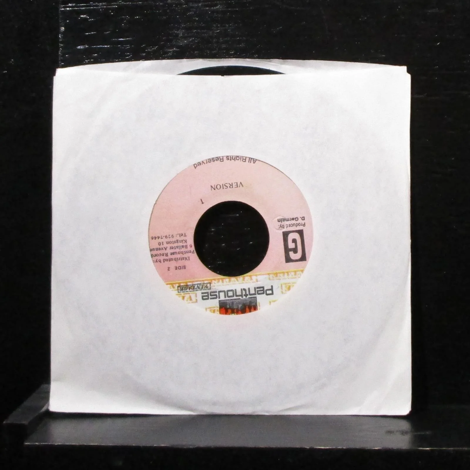 Tony Tuff - Come Fi Mash It / Version 7" VG+ Vinyl 45 Penthouse Records Jamaica - Image 2