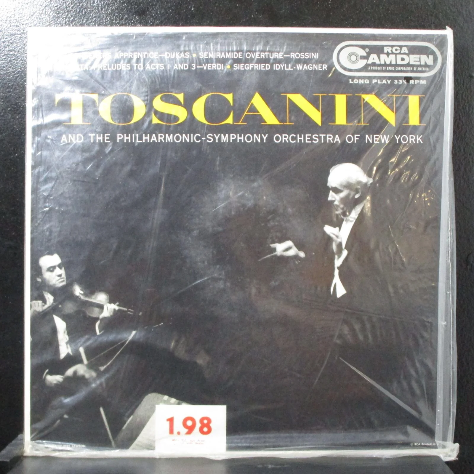 Toscanini & Philharmonic-Symphony Orchestra of New York sealed LP CAL-309