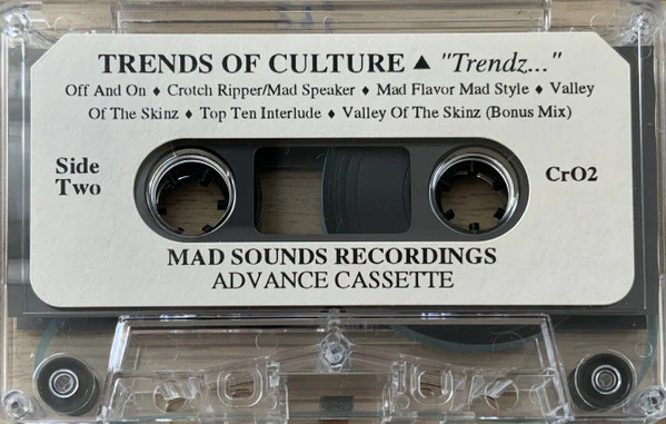 Trends Of Culture - Trendz… - Mint- Cassette 1993 Mad Sounds USA Promo Advance Tape - Hip Hop - Image 4