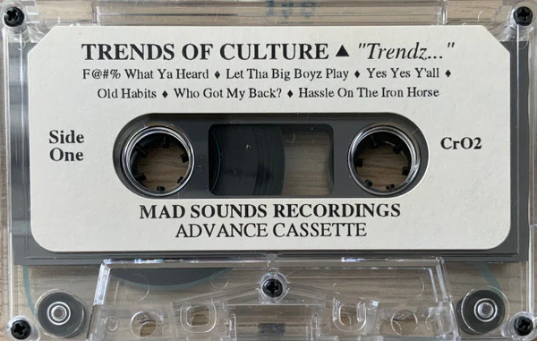 Trends Of Culture - Trendz… - Mint- Cassette 1993 Mad Sounds USA Promo Advance Tape - Hip Hop - Image 5