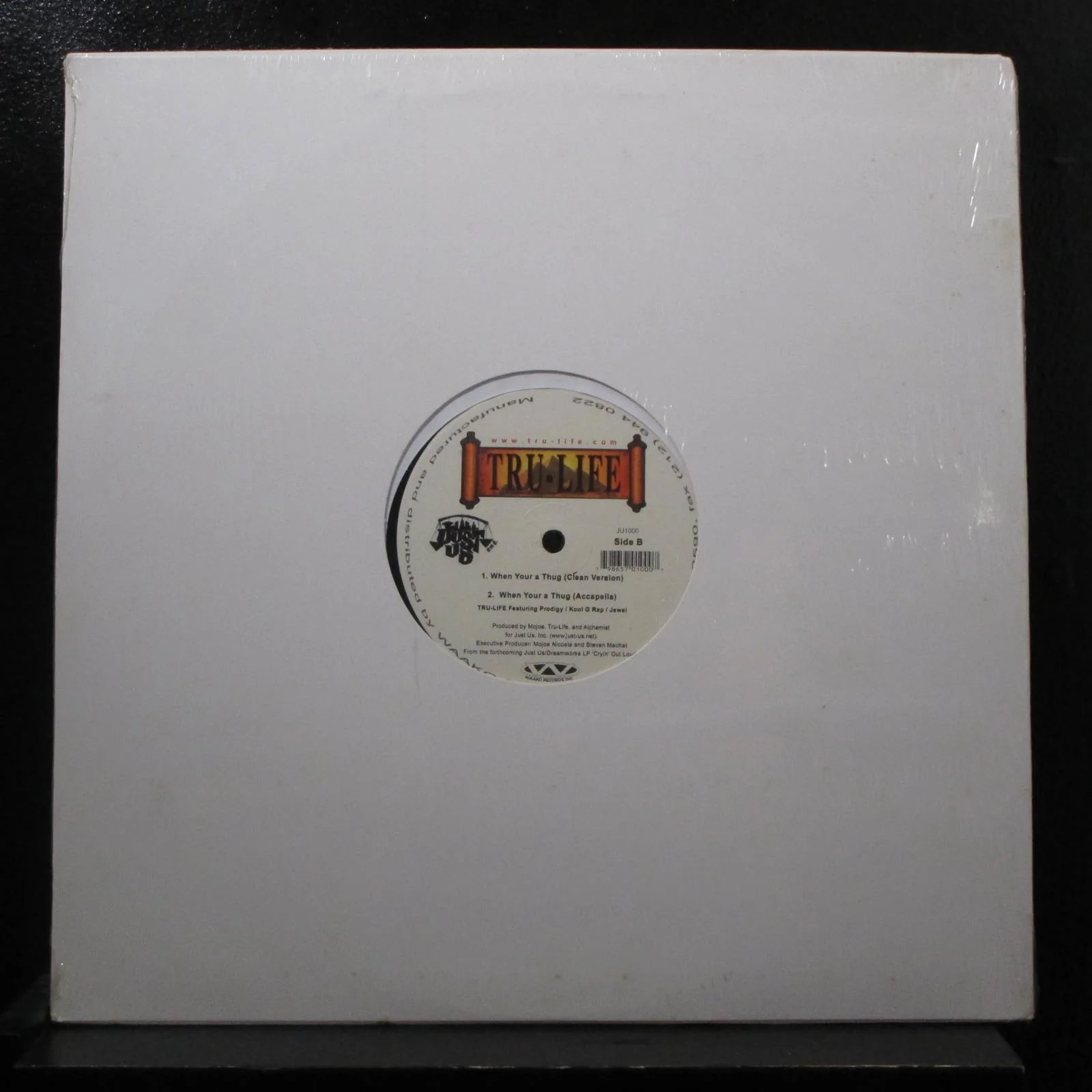 True Life - When Youre A Thug 12" New Sealed JU1000 USA Vinyl Record - Image 2
