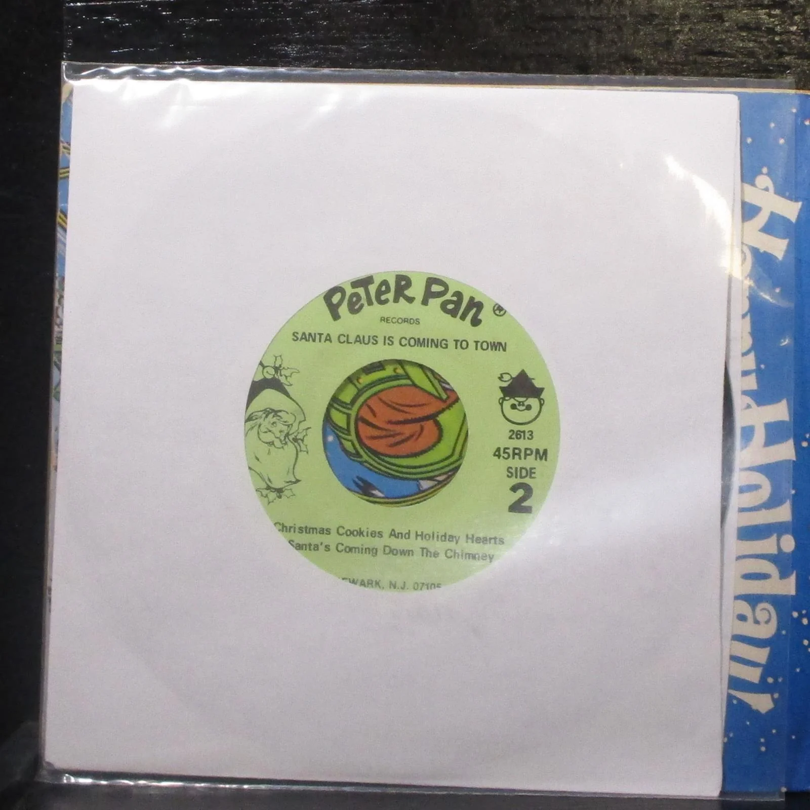 Unknown Artist - Santa Claus Is Coming To Town 7" VG Vinyl 45 Peter Pan 2613 - Image 2