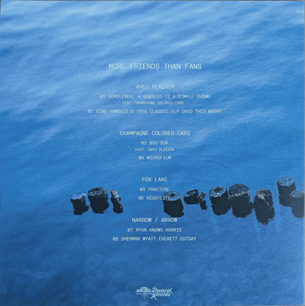 Various Artists - More Friends Than Fans - New LP Record 2025 Dipterid Iridescent Blue Vinyl - Math Rock / Midwest Emo - Image 2