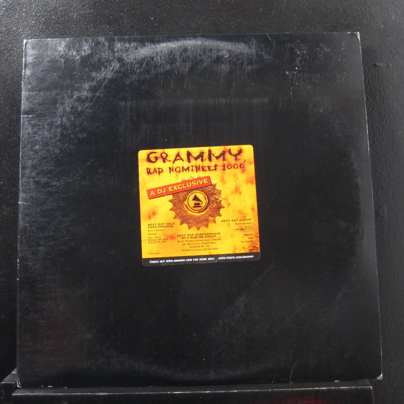 Various - Grammy Rap Nominees 2000 2 LP VG+ RDAB-69300-1 White Promo Record
