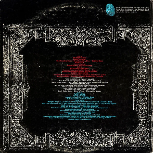 Various - Memphis Swamp Jam - Mint- 2 LP Record 1969 Blue Thumb USA Original Vinyl - Country Blues / Memphis Blues / Delta Blues / Hill Country Blues - Image 2