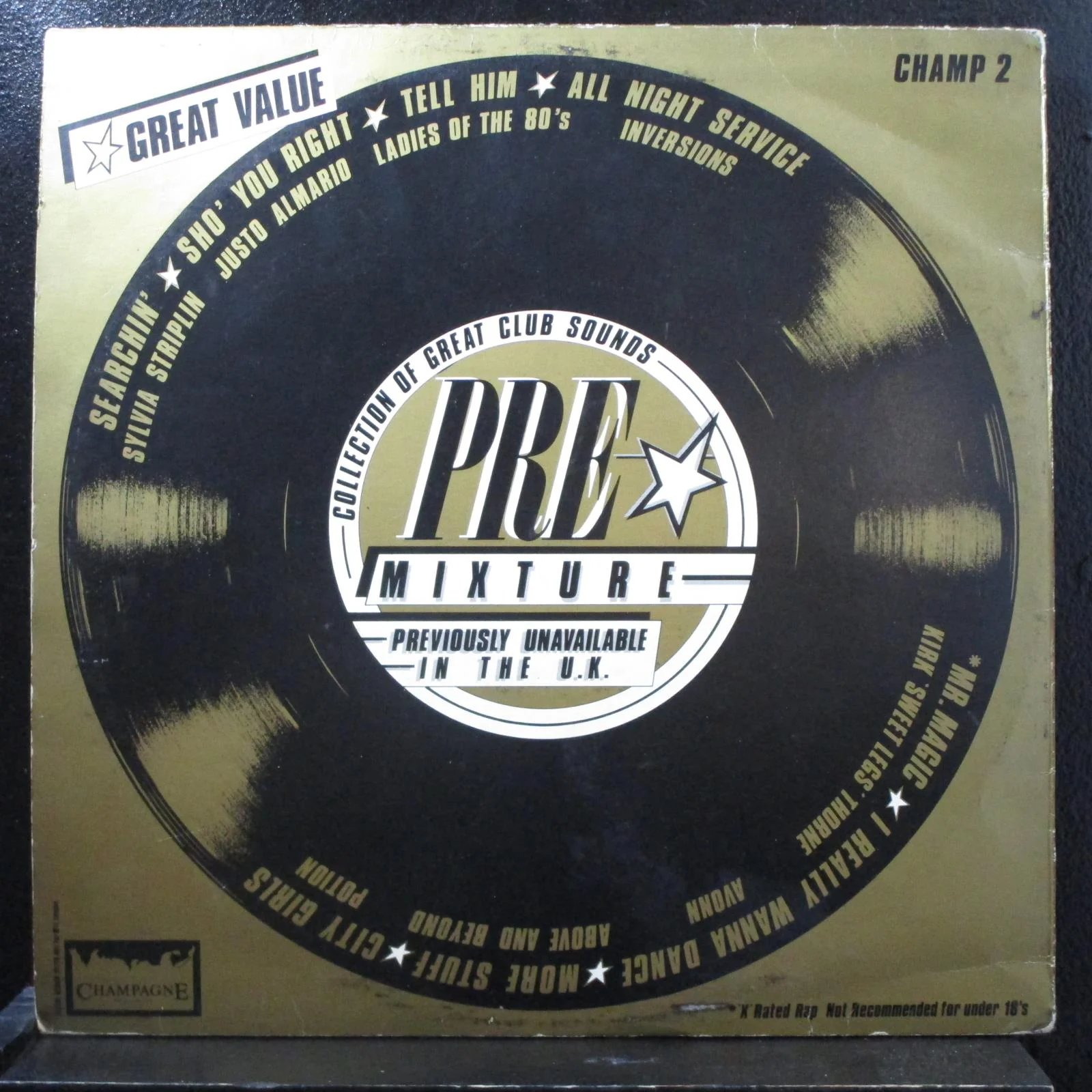Various - Pre Mixture LP Mint- CHAMP 2 UK 1982 Vinyl Record - Image 2