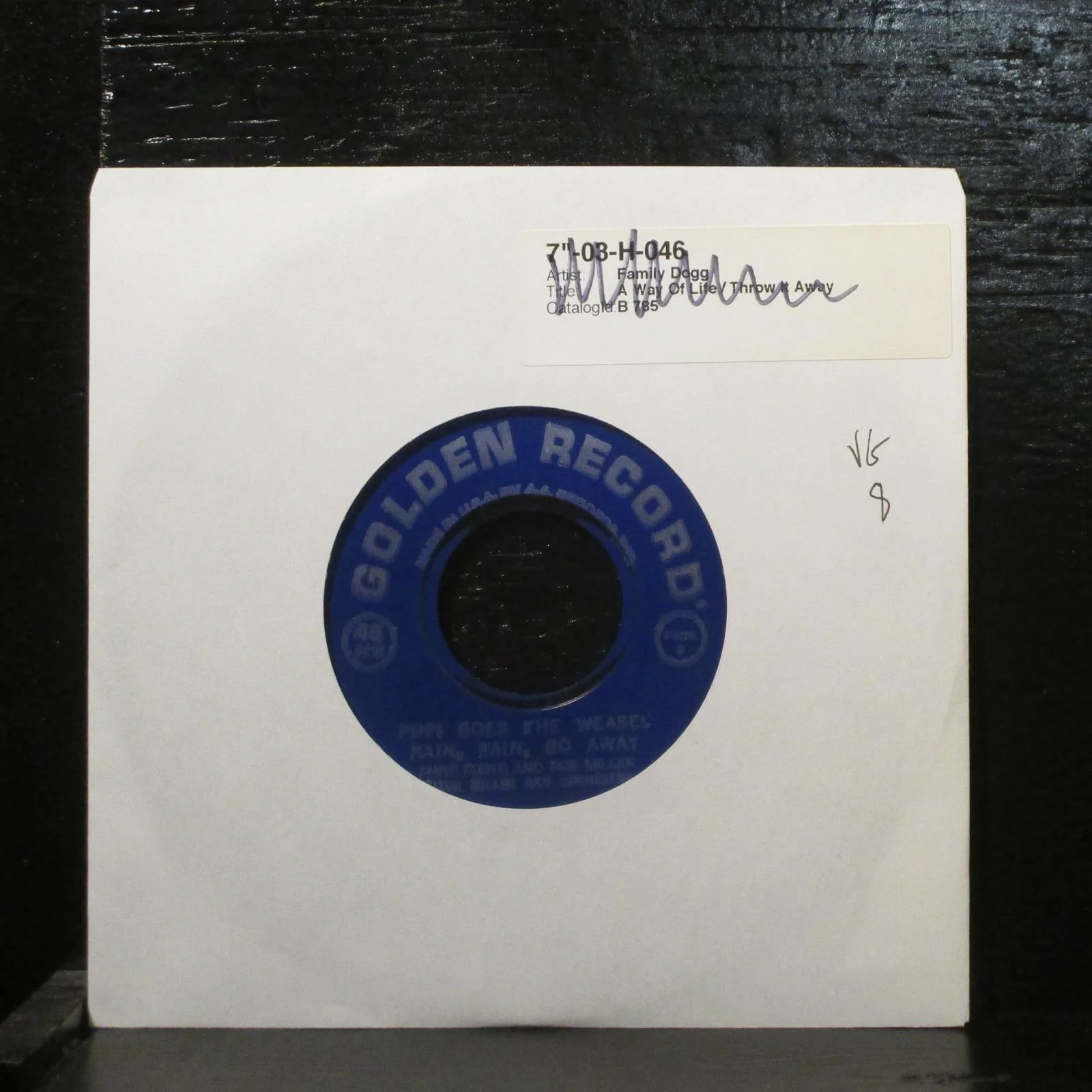 Various  Rain, Rain, Go Away VG 7" Vinyl 45 Golden Records FF1000 Children's - Image 2