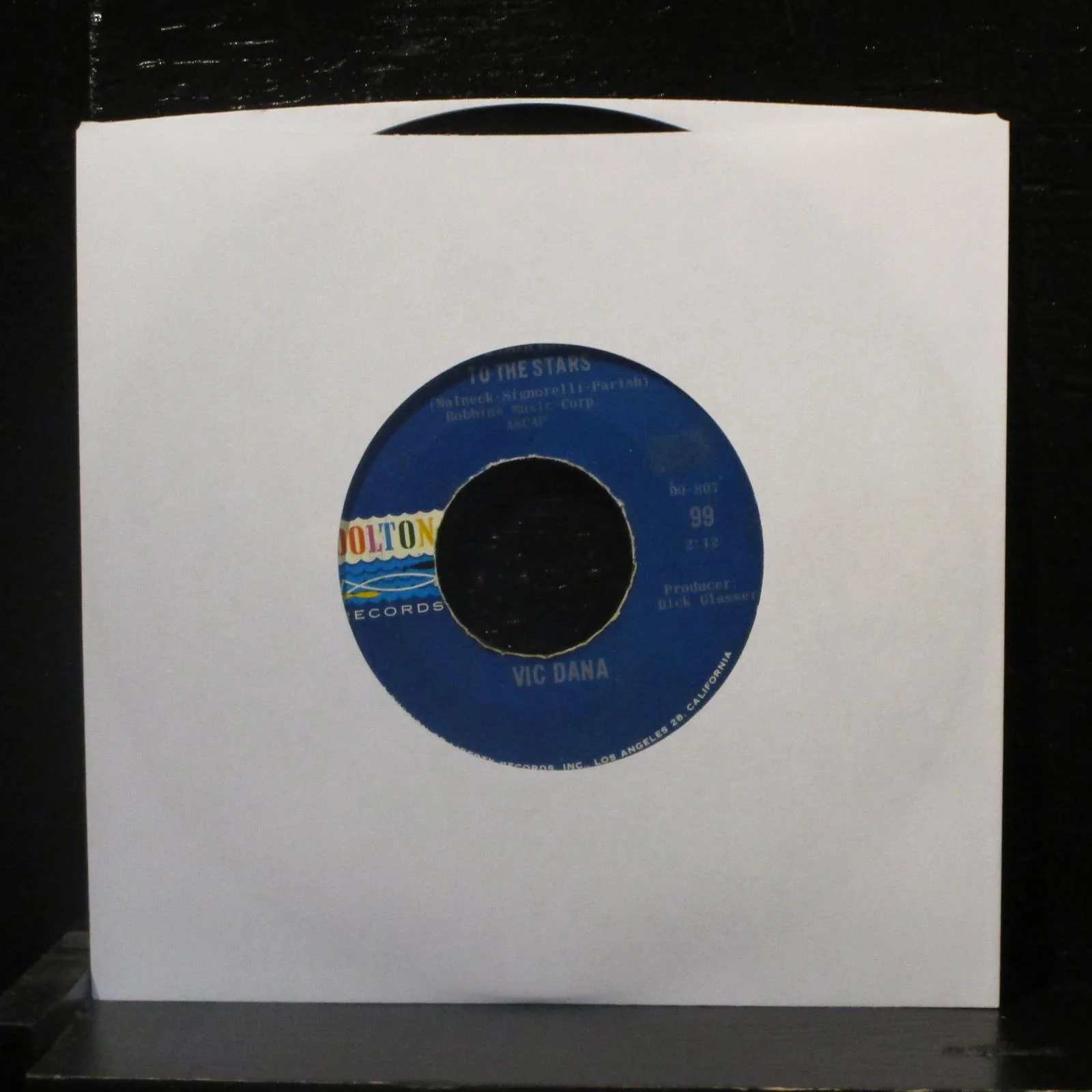 Vic Dana - Garden In The Rain / Stairway To The Stars 7" VG+ DO-807 Vinyl 45 - Image 2