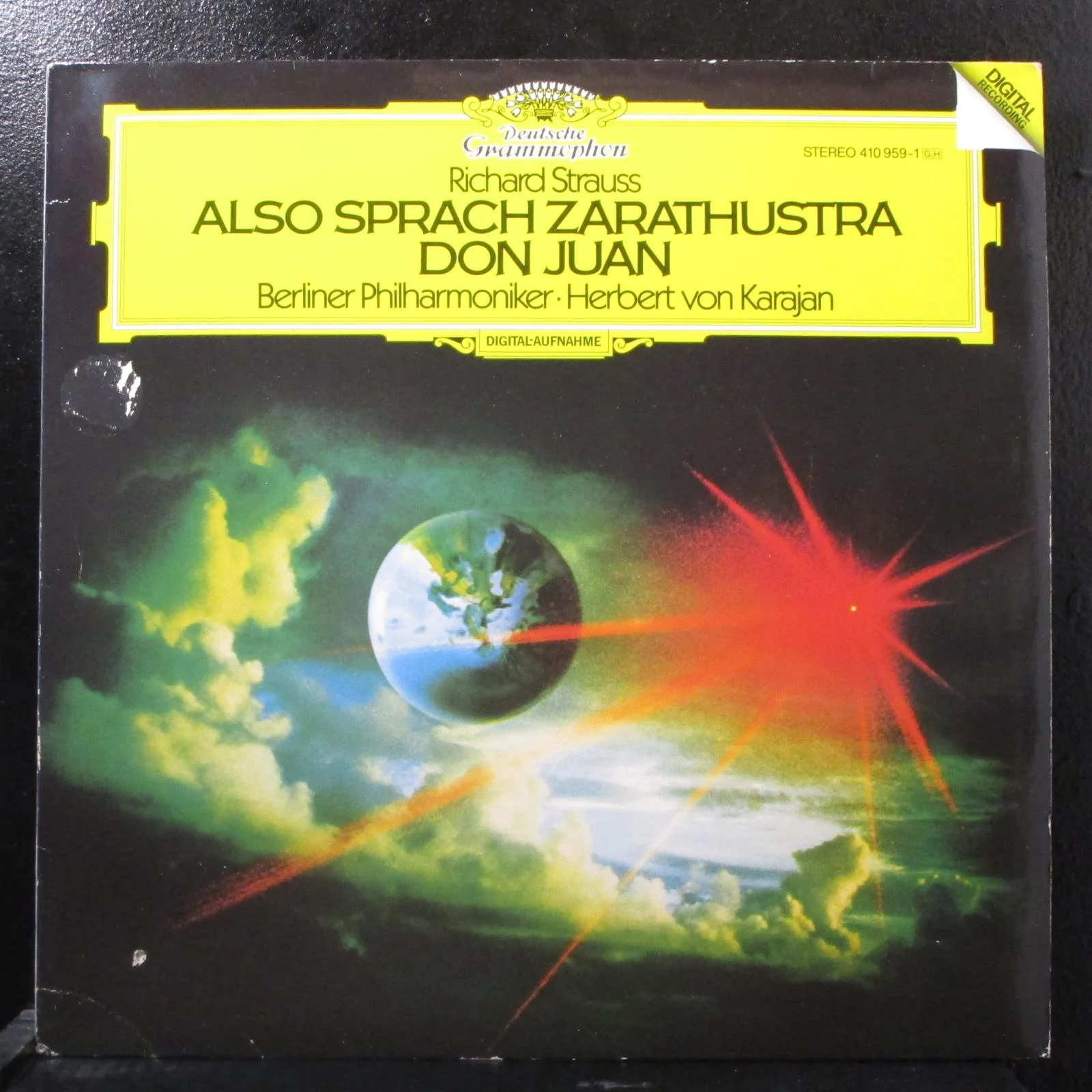 von Karajan - Strauss: Also Sprach Zarathustra Mint- LP 410 959-1 Germany 1984