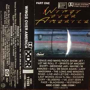 Wings - Wings Over America - Mint- Cassette 1976 Capitol Records Tape - Rock