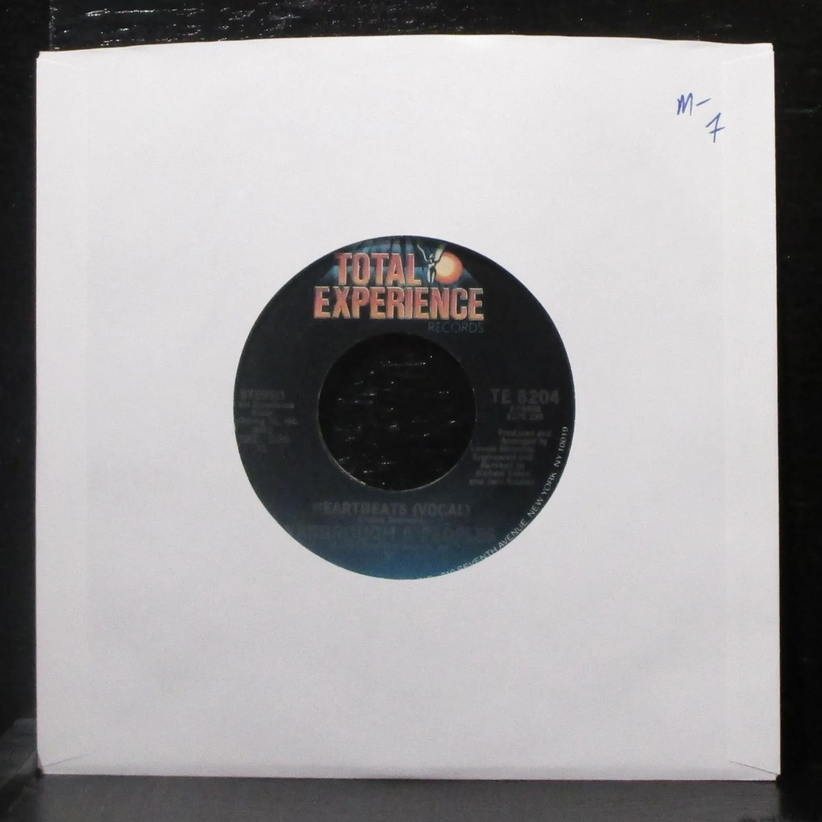 Yarbrough & Peoples - Heartbeats 7" Mint- Vinyl 45 Total Experience TE 8204