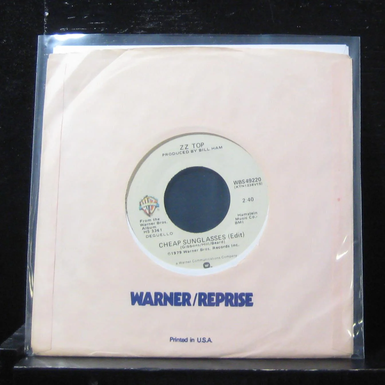 ZZ Top - Cheap Sunglasses (Edit) / Esther Be The One 7" Vinyl 45